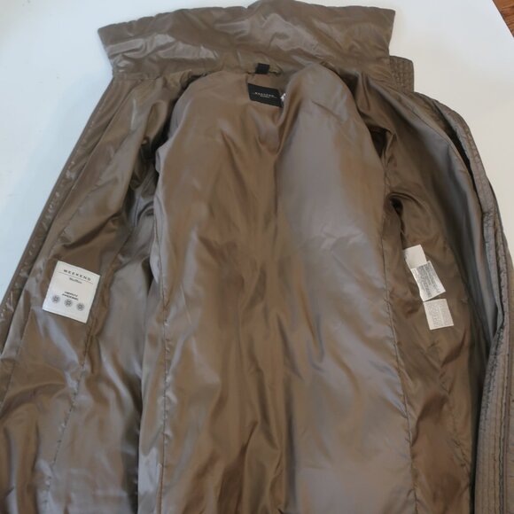 Womens Weekend MaxMara Bronze Heavy Padding Puffer Jacket Coat 8 - Picture 7 of 16